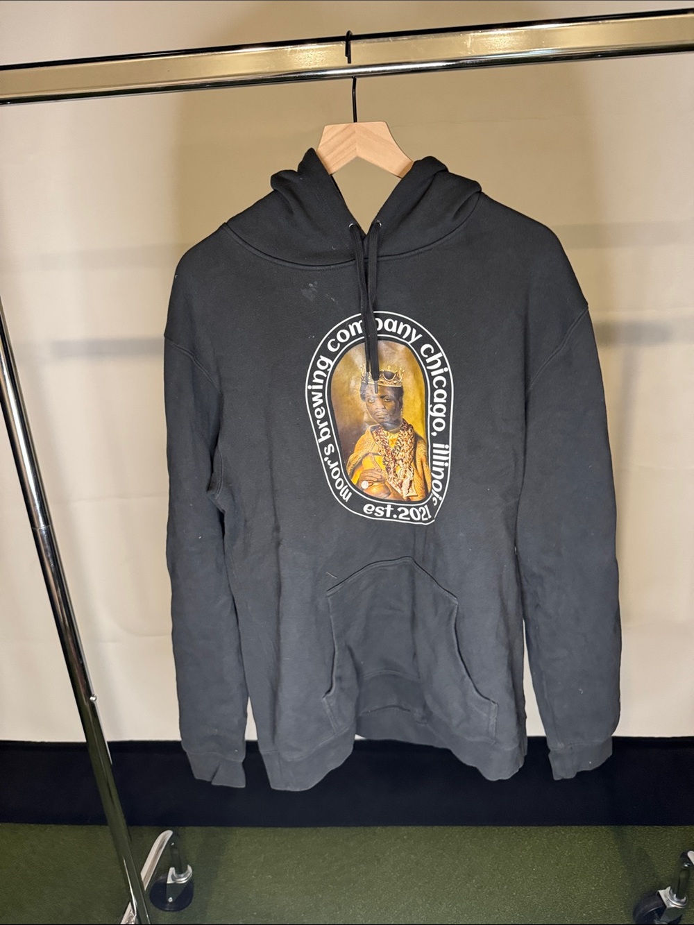 Black Graphic Hoodie Moors Brewing Co